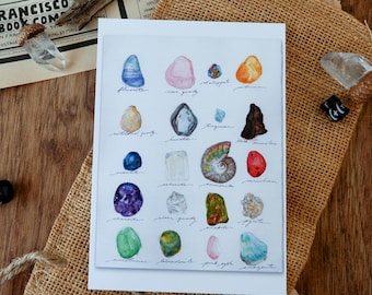 Crystal Magic // Art Print - Crystal Specimens