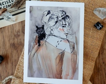 She's My Witch // 5x7" Art Print