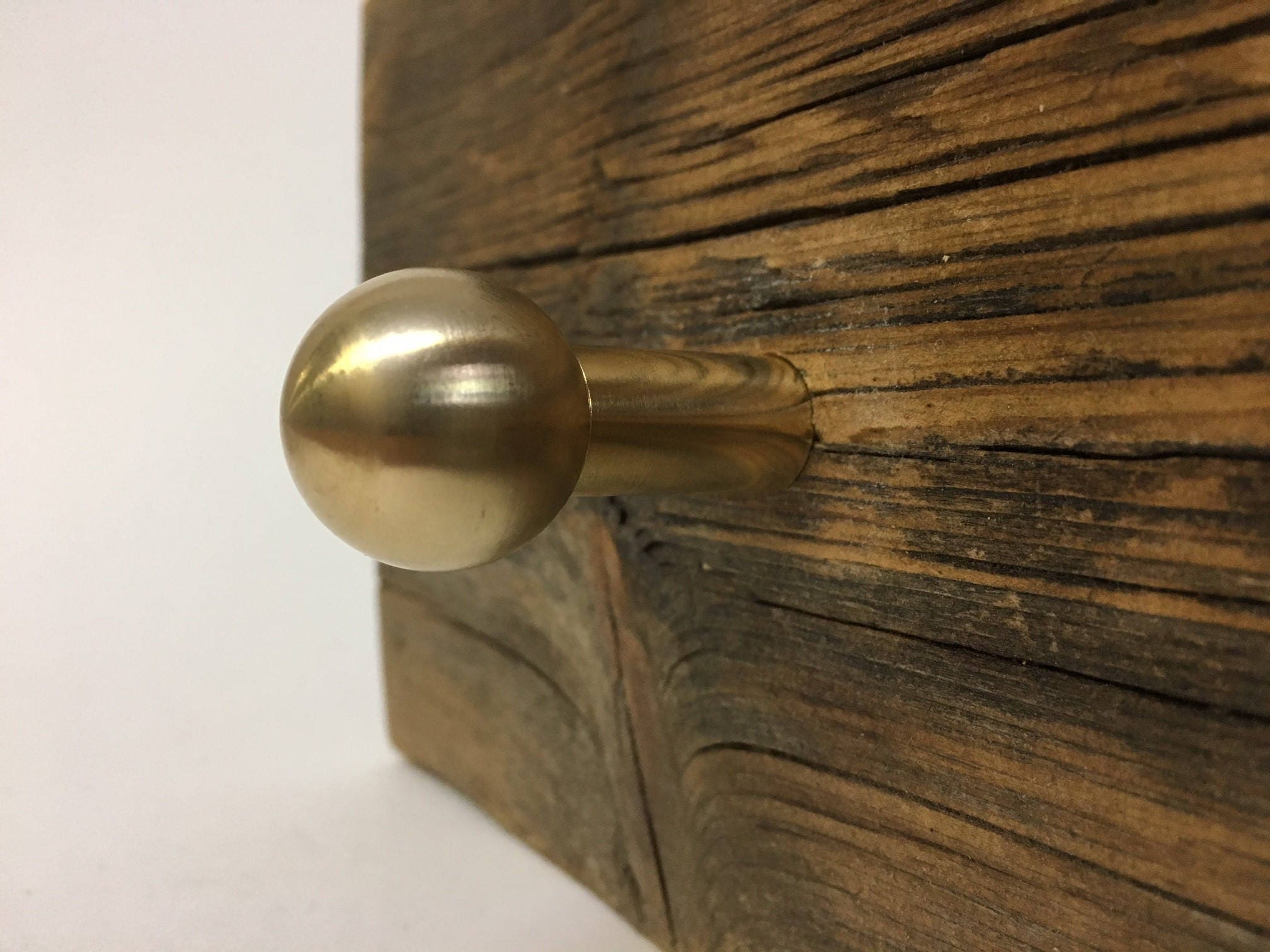 Ball Knob Ball Pull Brass Pull Mid Century Ball Knob Etsy