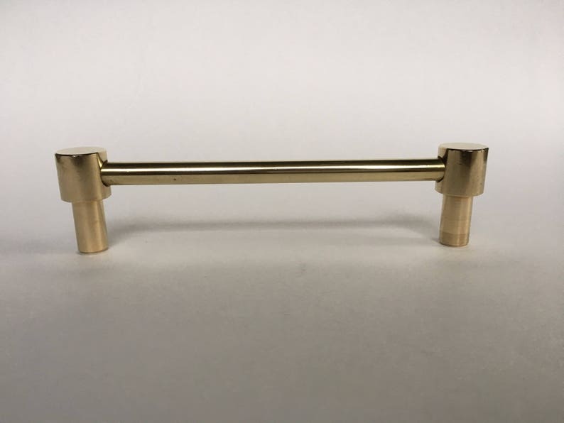 Modern Brass Pull Brass Drawer Pull Pull Etsy