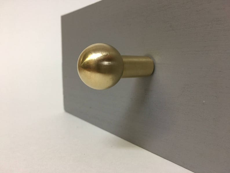 Ball Knob Ball Pull Brass Pull Mid Century Ball Knob Etsy