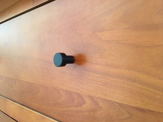 Small Modern Black Cabinet Pull Small Black Drawer Pull Etsy
