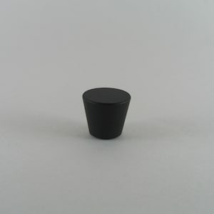 Petite Black Cone Small Black Cone Knob Black Cabinet Pull - Modern Hardware Mid Century Knob Handmade