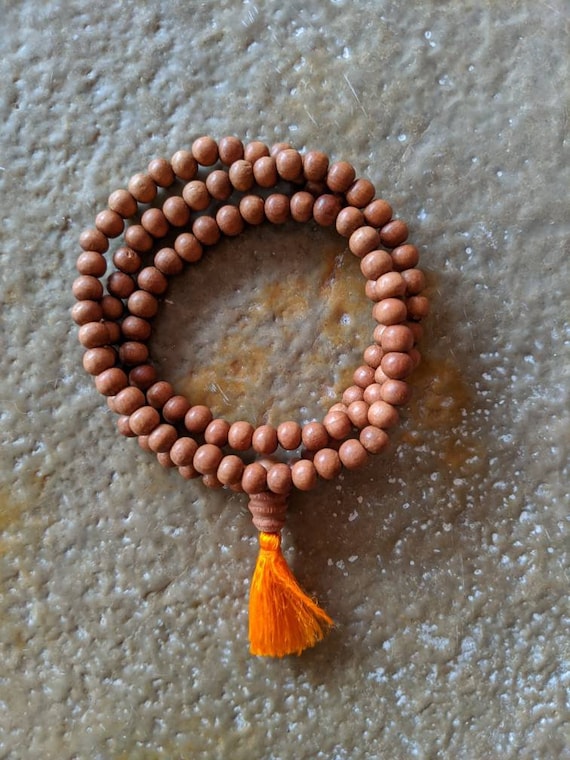 Aromatic Sandalwood Mala Bead Necklace for Reiki, Yoga, Meditation,  Spiritual Practice Bohemian Prayer Buddhist Natural Boho Gift 8mm Beads -   Canada