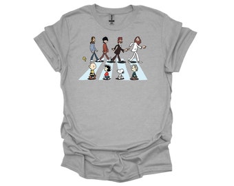 Beatles / Peanuts Abbey Road t shirt / crew neck