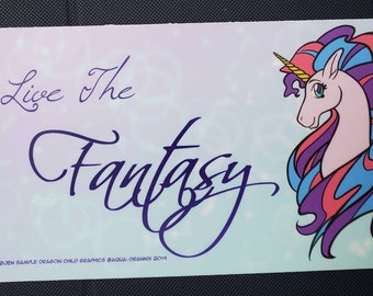 Unicornio parachoques pegatina- vinilo