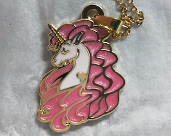 Collar unicornio de esmalte