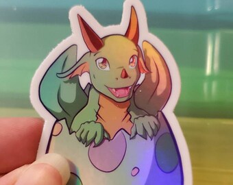 Fantasía Dragón Vinilo Pegatina Holográfica *¡Nuevo Diseño!*