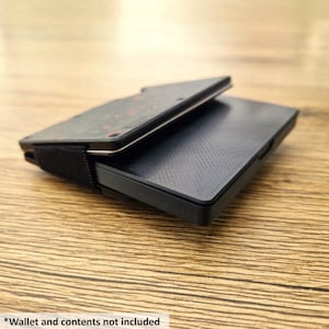 Bandeja para monedas de doble profundidad CON TAPA/soporte EDC para billeteras delgadas, minimalistas y de estilo Ridge. Tiene espacio para monedas, llaves, etc. Forrada con fieltro (opcional).