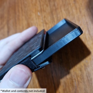 Bandeja para monedas de doble profundidad/portamonedas EDC para billeteras delgadas, minimalistas y de estilo Ridge. Con espacio para monedas, llaves, etc. Forrada en fieltro (opcional). Para llevar a diario.