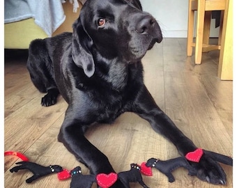 Labrador Garland Labrador Decor Gift for Labrador Lover Gift Lab Gift Black Labrador Garland Black Lab Garland Labrador Christmas Decor