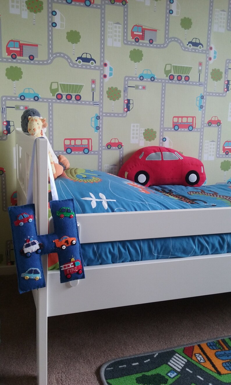 Fabric Letter Car Theme Gift for Baby Boy Car Bedroom Transport Bedroom