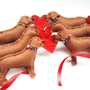 Fox Red Labrador Garland Fox Red Labrador Gift for Labrador Lover Labrador Christmas Decor Labrador Garland Christmas Fox Red Lab Gift Lab