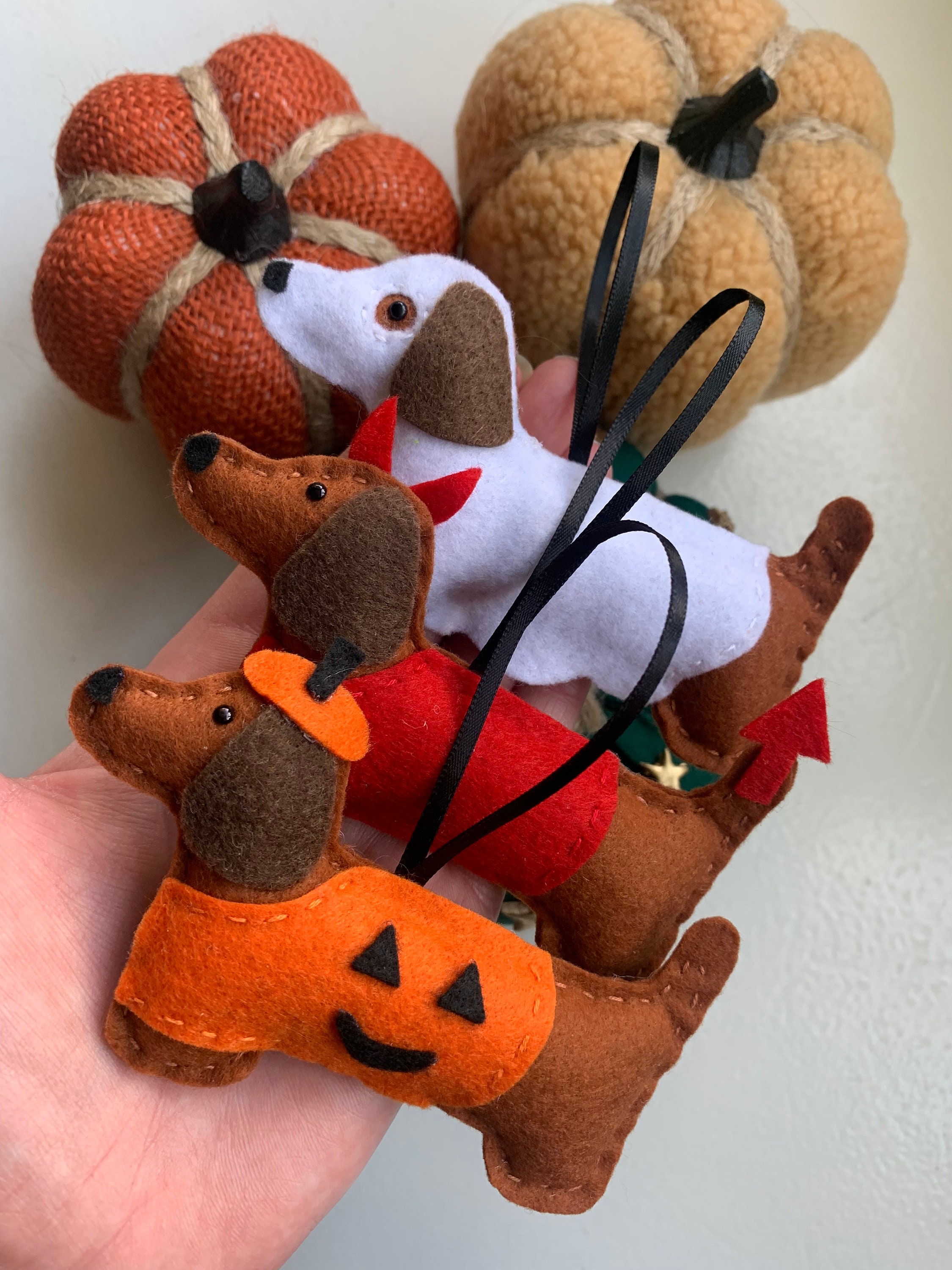 Dachshund Halloween Decoration Pet Halloween Decor Dog Halloween Costume Dog Fancy Dress Ghost Dog Pumpkin Dog Devil Dog