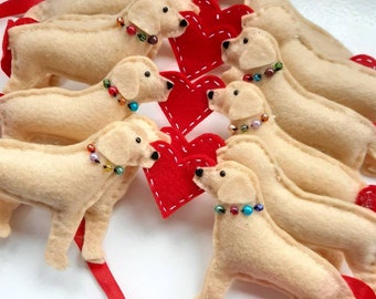 Labrador Garland Labrador Decor Gift for Labrador Lover Gift Lab Gift Yellow Labrador Garland Gift Golden Retriever Garland Golden Retriever