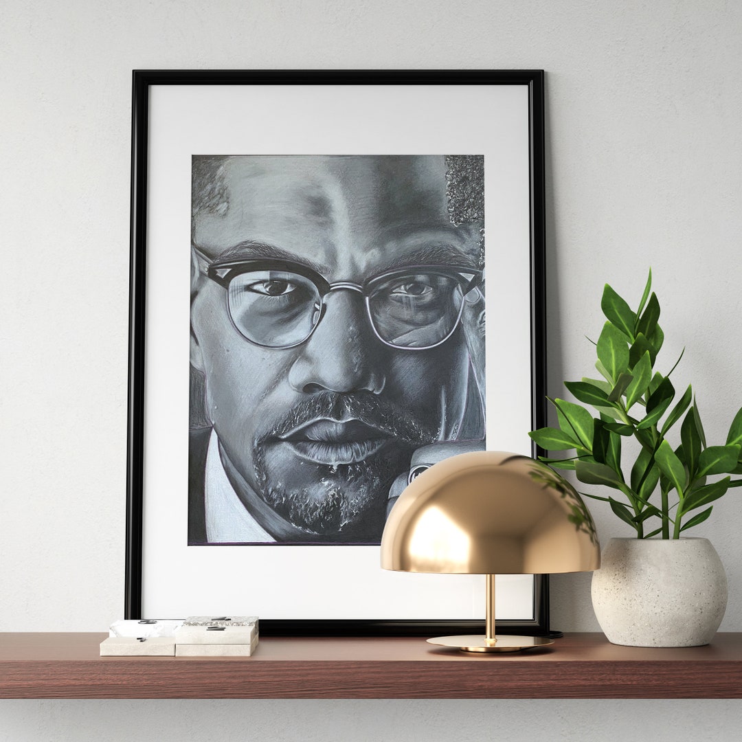 MALCOLM X Wall Art Art Prints Wall Hanging Portrait Art Art Home Décor