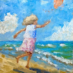 Ocean Breeze 11x14 original Oil Painting on birch board