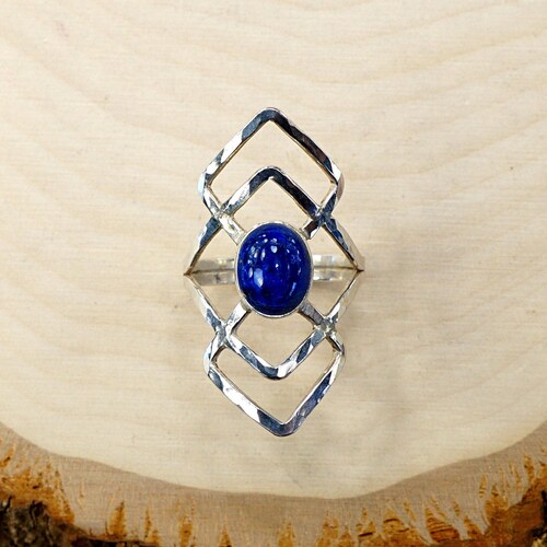 Unique Silver Ring Large Statement Ring Silver Statement Ring Etsy