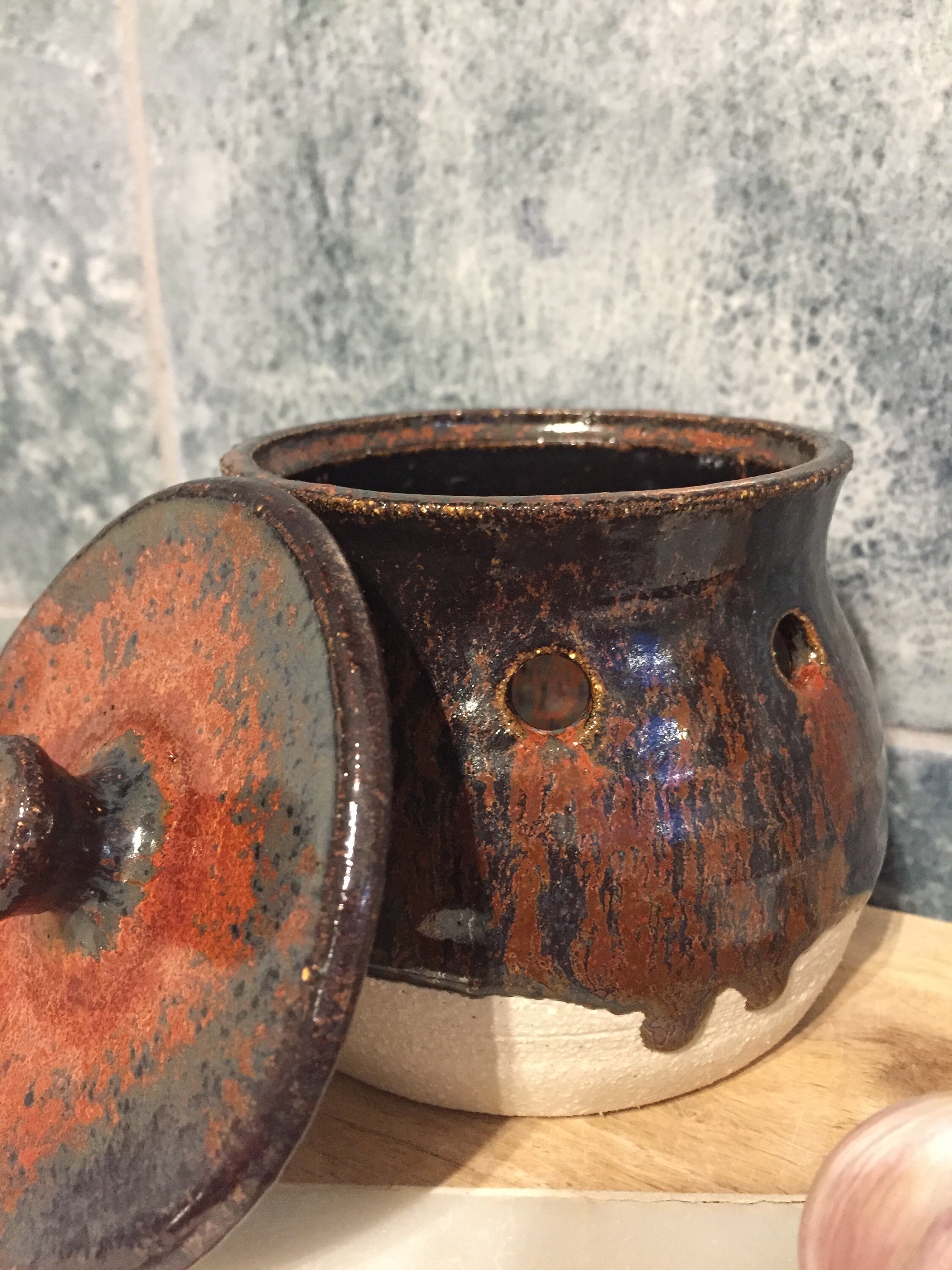 Pottery Garlic Keeper Jar / Garlic Storage Pot / Garlic Etsy