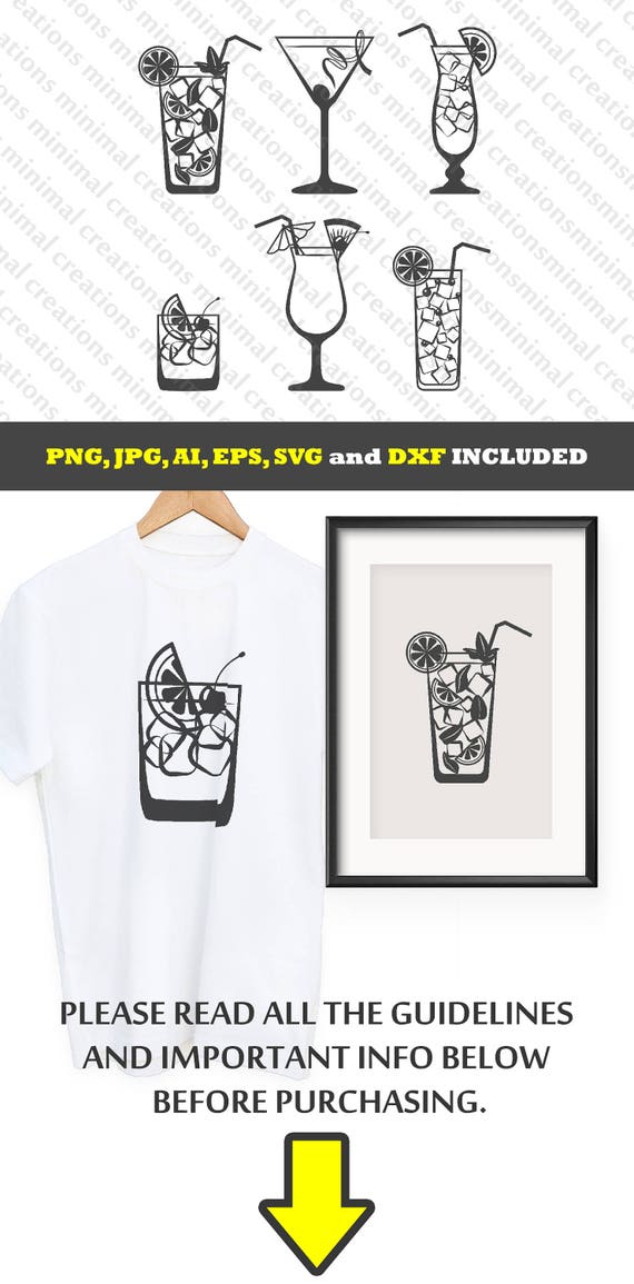 Cocktail Svg Summer Svg Decal Design T Shirt Design Svg Etsy