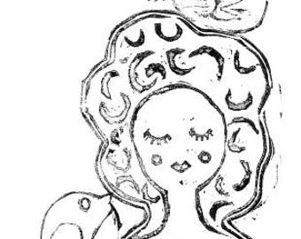 Instant download! Get coloring now! Color your own style lady! Unique art to style and color