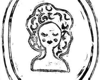 Instant download! Get coloring now! Color your own style cameo! Unique art to style and color #3