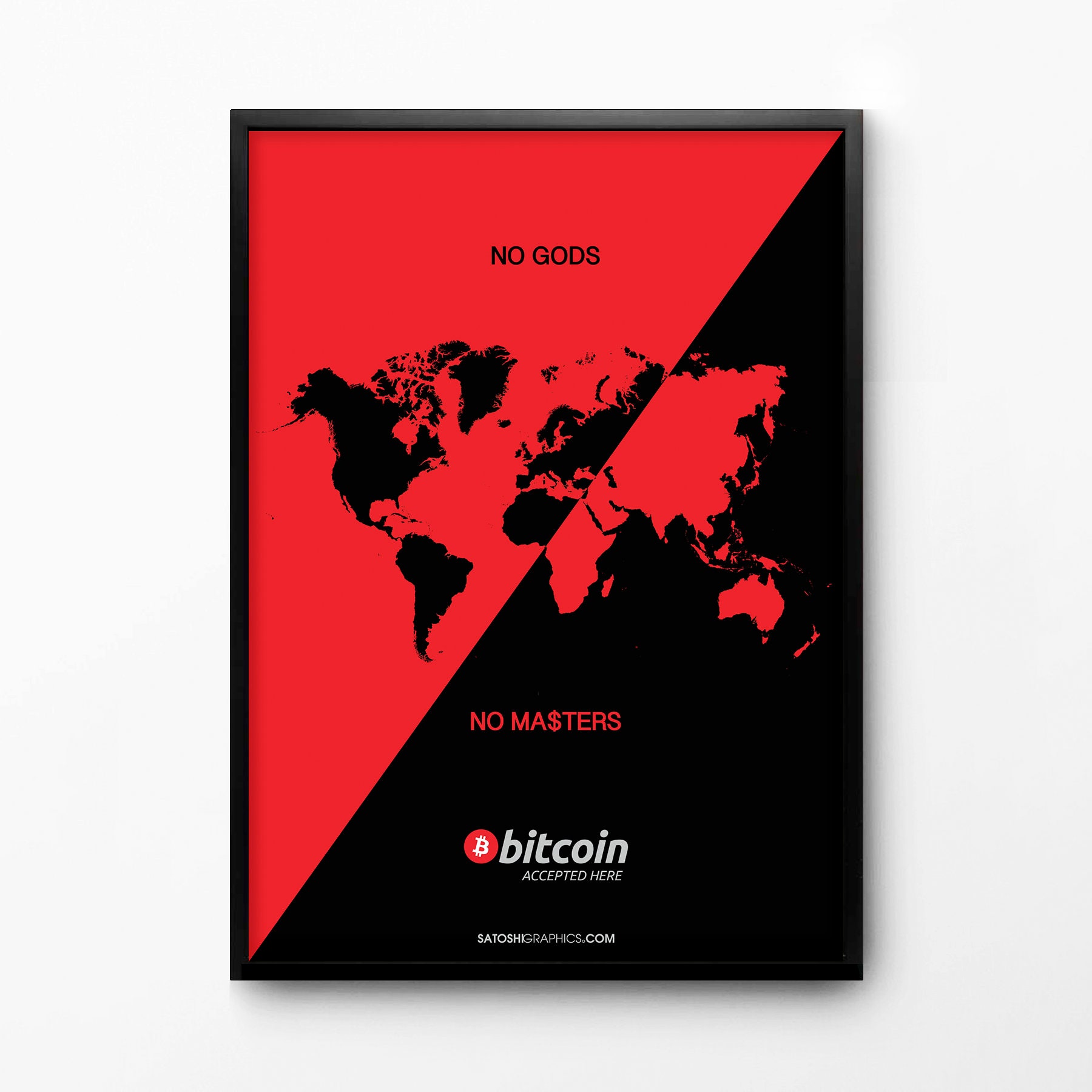 Bitcoin - No Gods No Masters (new Artwork), Bitcoin Art Print, Bitcoin  Poster, Bitcoin Gift, Cypherpunks, Crypto Anarchist Manifesto - Etsy