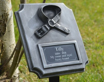 Hondenhalsband Huisdier Memorial Plaquette Grafmarkering