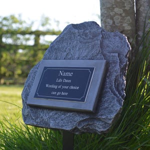 Holly Slate Human Grave Marker Personalised Memorial
