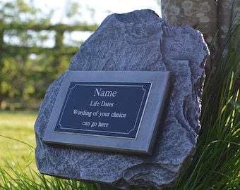 Holly Slate Human Grave Marker Personalised Memorial