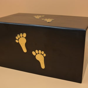 Human Ashes Urn, walk with you footprints memorial box