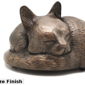 Cat ashes pet urn handmade to go in the home or garden image 10