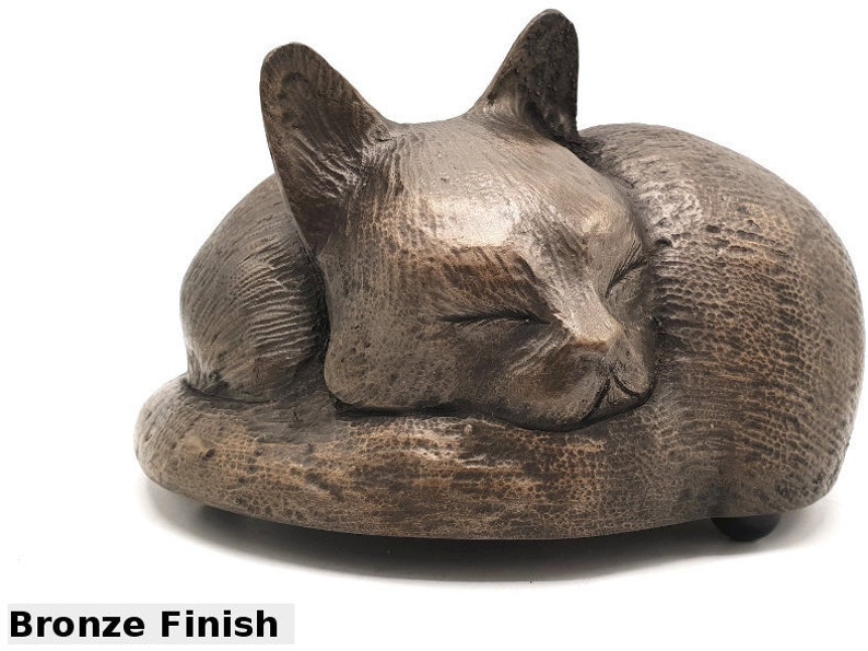 Cat ashes pet urn handmade to go in the home or garden image 10