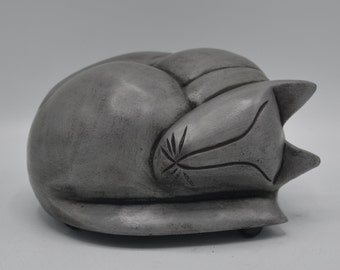 Sleeping Cat Urn