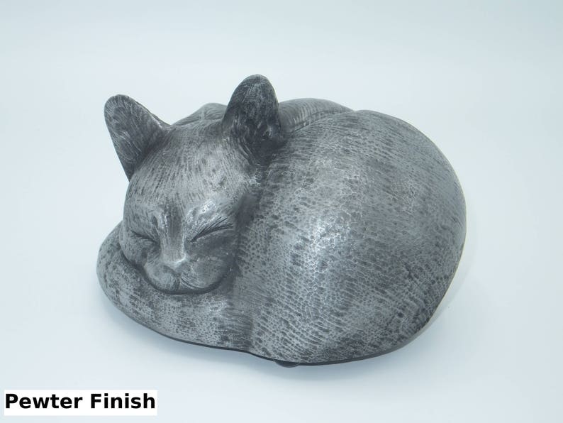 Cat ashes pet urn handmade to go in the home or garden image 3