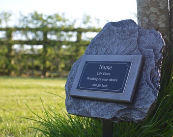 Pierre tombale humaine Holly Slate, monument commémoratif personnalisé