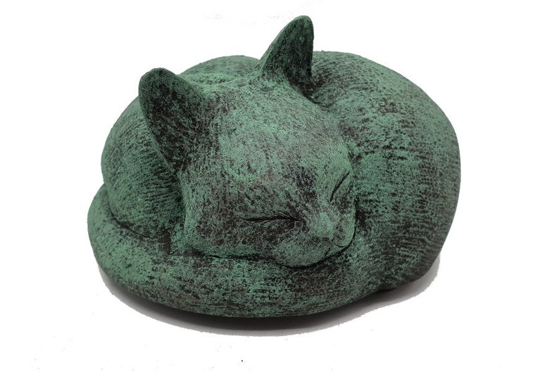 Cat ashes pet urn handmade to go in the home or garden image 7