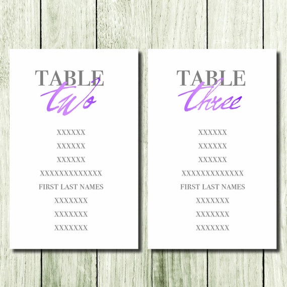 Wedding Seating Chart By Last Name