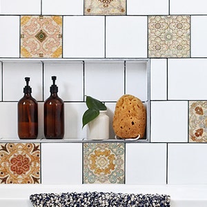Fliesenaufkleber, PACKUNG 24, Fliesenaufkleber, Fliesenaufkleber, Fliesenaufkleber, Fliesenaufkleber, Mosaik, Keramik #19T
