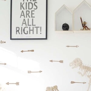 Arrows wall decal, hand drawn wall sticker, kids room wall decor, playroom wall sticker set, hunter wall decor, wallpaper effect #10S