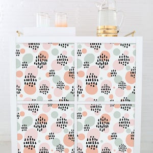 Decals for Kallax / Expedit, IKEA, Pastel pattern, Ikea Furniture, Peel And Stick, Ornaments, Ikea Ideas, Repositionable #17KA