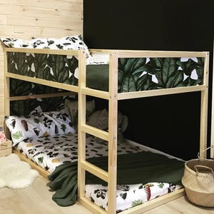 Calcomanías para cama Kura, Ikea, juego de calcomanías para cama con hojas de plátano, paquete de 5, calcomanía exótica para cama infantil, calcomanía para muebles, adhesivo n.° 2K