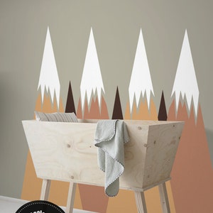 Mountains wall decal for Kids room, Nursery, Removable wall decor, Self adhesive, Repositionable wall sticker, Peel and Stick #49