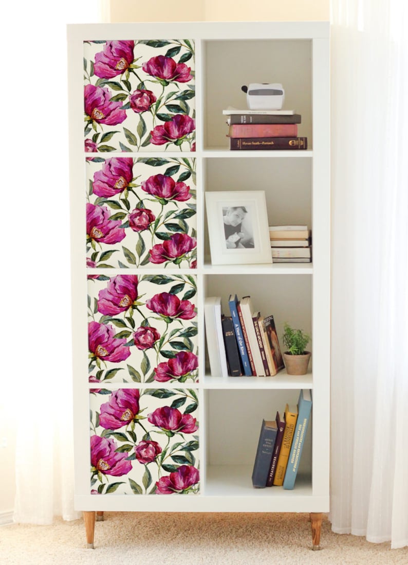 Decals for Kallax / Expedit IKEA Floral Colorful Stickers Etsy