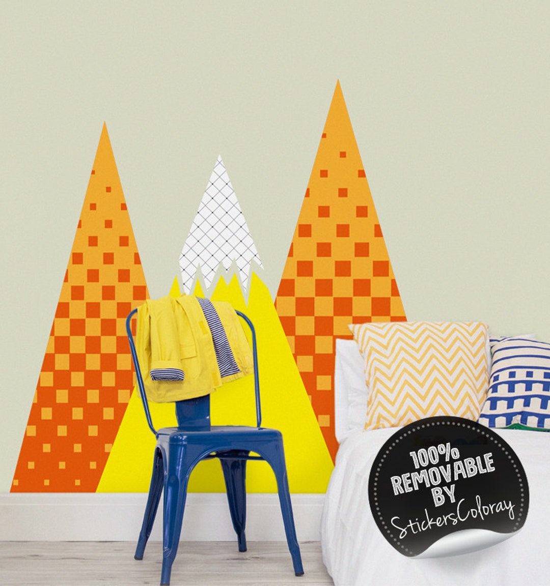 Removable, Self Adhesive Wall Decor for Kids Room, Nurseries, Patterned