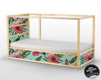 Calcomanías para cama Kura, Ikea, juego de pegatinas Spring Roses, PAQUETE DE 5, pegatina de jardín para cama infantil, Peel&Stick, calcomanía para muebles, decoración #19K