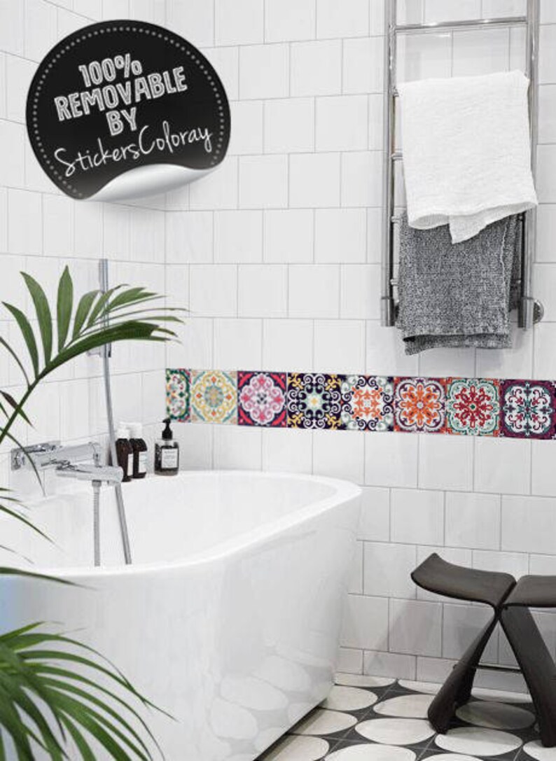 Spanish Talavera Tile Decals Pack Of 24 Ceramic