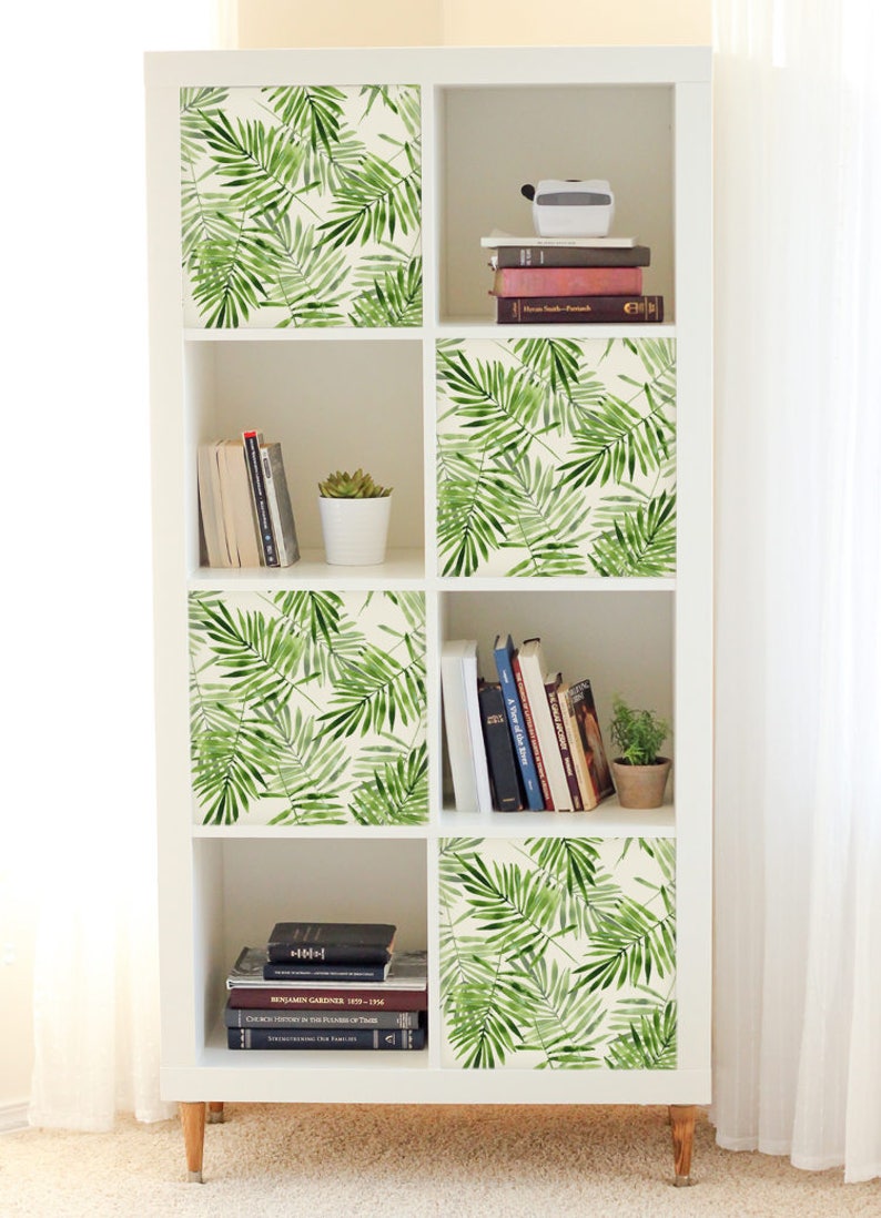 Kallax Expedit Ikea Foglie Di Palma Verde Esotico Etsy