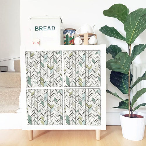 Decals for IKEA Kallax / Expedit Decals Herringbone Pattern Etsy