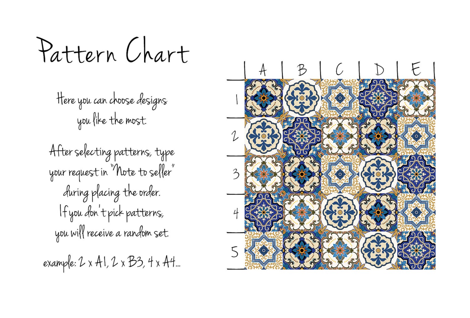 Oriental Damask Tile Stickers PACK OF 24 Ethnic Removable Etsy